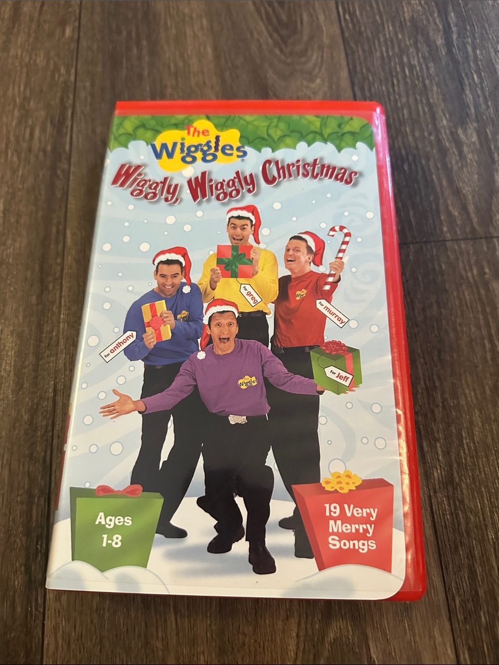 Wiggly Wiggly Christmas VHS Red